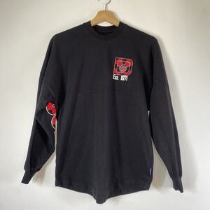 Walt Disney World Spirit Jersey Big Logo Long Sleeve Crew Neck Shirt Top Size XS